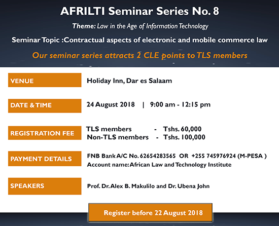 AFRILTI Seminar Series